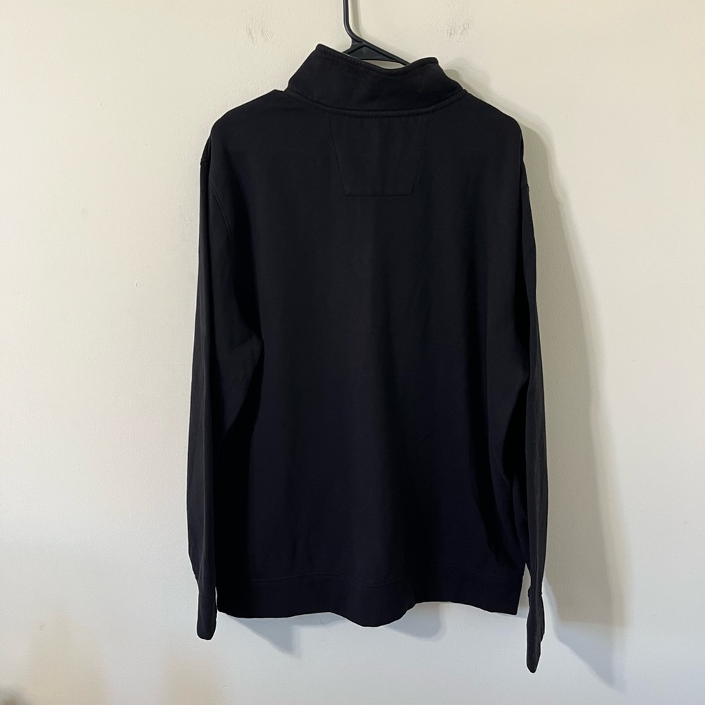 Nautica Men's Black Quarter-Zip Pullover Sweatshirt Size XL - Picture 7 of 10